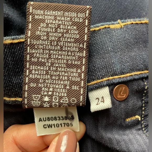 New Women's 7 For All Mankind Jeans Slim Straight Ankle leg In Blue SZ 24 - Picture 13 of 13